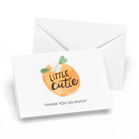 Hortense B. Hewitt Co. Little Cutie Baby Shower Thank You Notes & Envelopes